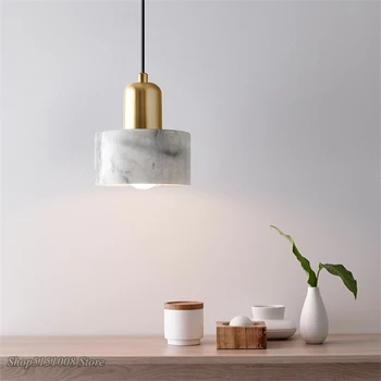 Nordic Marble Led Pendant Lights Modern Simple Art Bedroom Bedside Single Head Hanging Lamp Creative Dining room Decor Luminaire
Nordic Marble Led Pendant Lights Modern Simple Art Bedroom Bedside Single Head Hanging Lamp Creative Dining room Decor Luminaire