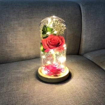 Artificial Flowers for Home Decoration LED String Light with Glass Cover Desk Lamp Decorn Romantic Valentine's Day Birthday Gift
Artificial Flowers for Home Decoration LED String Light with Glass Cover Desk Lamp Decorn Romantic Valentine's Day Birthday Gift