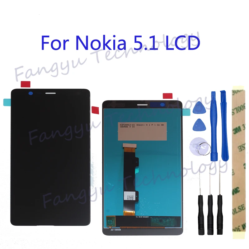 For Nokia 5.1 LCD Display Touch Screen Digitizer TA-1075 TA-1061 TA-1088 TA-1081 TA-1076 Touch Screen Replacement Part+tool
For Nokia 5.1 LCD Display Touch Screen Digitizer TA-1075 TA-1061 TA-1088 TA-1081 TA-1076 Touch Screen Replacement Part+tool