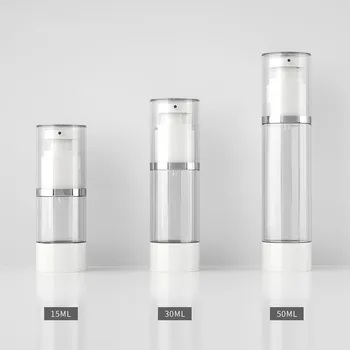 15ml/30ml/50ml empty airless cream pump bottle for cosmetics, plastic airless container bottles with pump for essential cream
15ml/30ml/50ml empty airless cream pump bottle for cosmetics, plastic airless container bottles with pump for essential cream