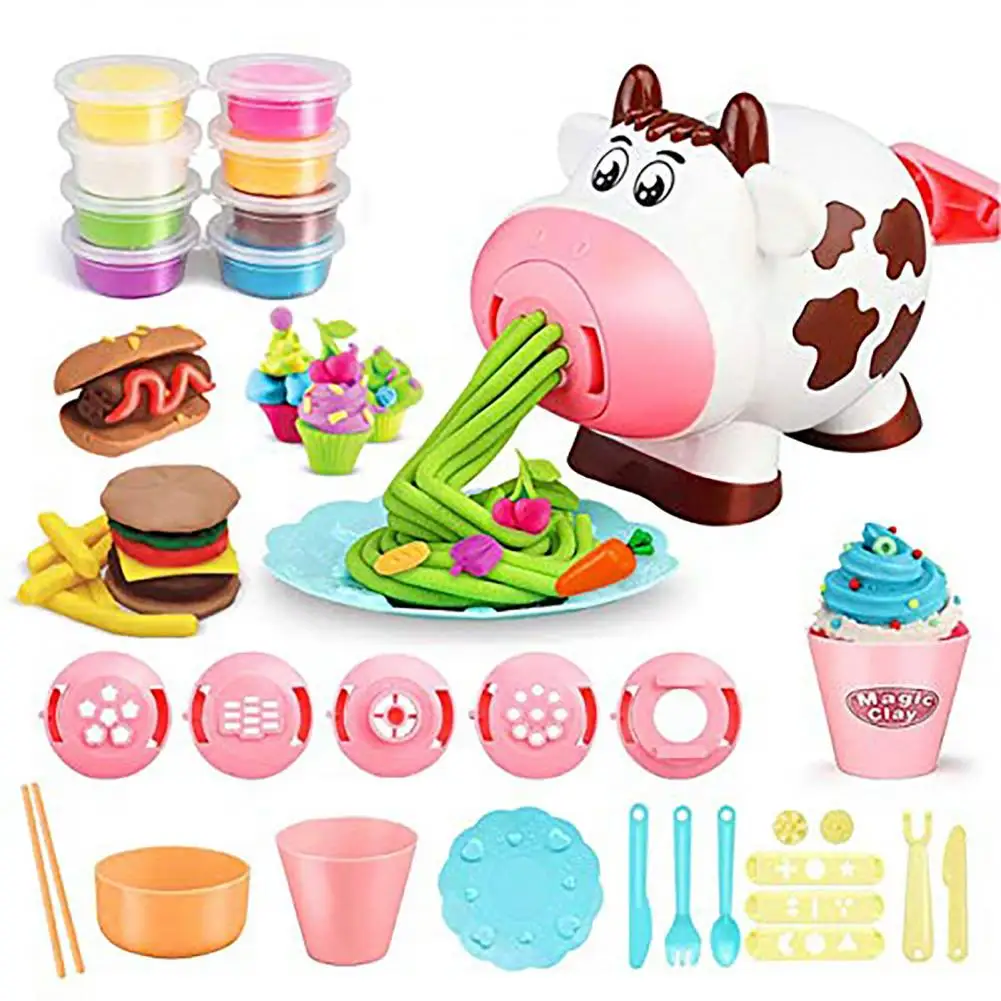 Child's Pretend Play Noodle Machine Mold Toy Cream Color Clay Mud DIY Dough Tool Non-sticky Play House Pretend Toy for Kids
Child's Pretend Play Noodle Machine Mold Toy Cream Color Clay Mud DIY Dough Tool Non-sticky Play House Pretend Toy for Kids