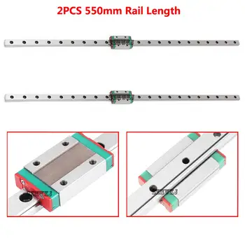2PCS 550mm Miniature CNC Linear Rail Sliding Motion Mini Slide Rail Linear Guide W/ MGN12H Sliding Block for CNC 3D Printer DIY
2PCS 550mm Miniature CNC Linear Rail Sliding Motion Mini Slide Rail Linear Guide W/ MGN12H Sliding Block for CNC 3D Printer DIY