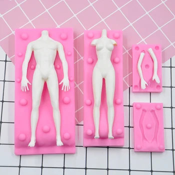 DIY Mould Manikin Gypsum Doll Fondant Molds Plaster Silicone for 3d Crafts Polymer Clay Pastry Chocolate Cake Decor Baking Tools
DIY Mould Manikin Gypsum Doll Fondant Molds Plaster Silicone for 3d Crafts Polymer Clay Pastry Chocolate Cake Decor Baking Tools