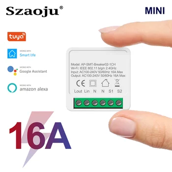 Szaoju Tuya WiFi Switch Led Light Smart Life Push Module Supports 2 Way APP Voice Relay Timer Google Home Alexa 16A 10A MINI
Szaoju Tuya WiFi Switch Led Light Smart Life Push Module Supports 2 Way APP Voice Relay Timer Google Home Alexa 16A 10A MINI