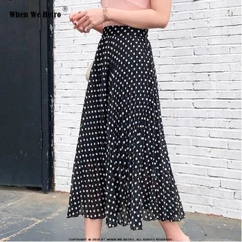 Chiffon Skirt Woman 2020 Summer High Waist Polka Dot Print Beach Skirts Femme Casual Long A-Line Skirts QY0943
Chiffon Skirt Woman 2020 Summer High Waist Polka Dot Print Beach Skirts Femme Casual Long A-Line Skirts QY0943