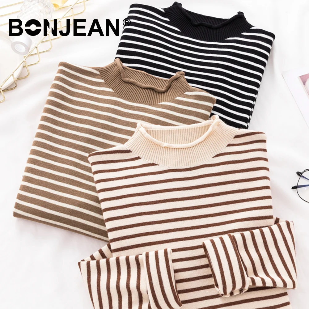 Striped Sweater Women Spring Autumn Pullover Black Sweater Mujer Jumpers Ladies Knitted Top Sueter Feminino Pull Femme Z310
Striped Sweater Women Spring Autumn Pullover Black Sweater Mujer Jumpers Ladies Knitted Top Sueter Feminino Pull Femme Z310
