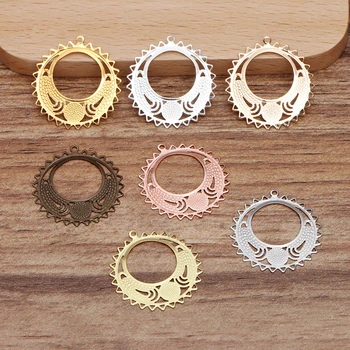 100 pcs/lot 25*26 mm Copper Filigree Flower Sheet Connector Charms Pendant Jewelry Accessories
100 pcs/lot 25*26 mm Copper Filigree Flower Sheet Connector Charms Pendant Jewelry Accessories
