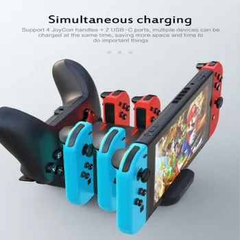 Charging Dock For Nintendo Switch Gamepad Charger Stand Charging Dock Base Station For Joy-Con 4-Slot
Charging Dock For Nintendo Switch Gamepad Charger Stand Charging Dock Base Station For Joy-Con 4-Slot