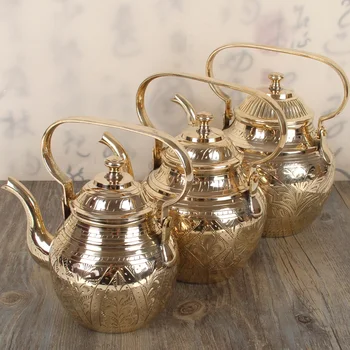 Origin of India brass pot household pure copper tea set handmade thickened engraved copper retro teapot bronze water kettle
Origin of India brass pot household pure copper tea set handmade thickened engraved copper retro teapot bronze water kettle