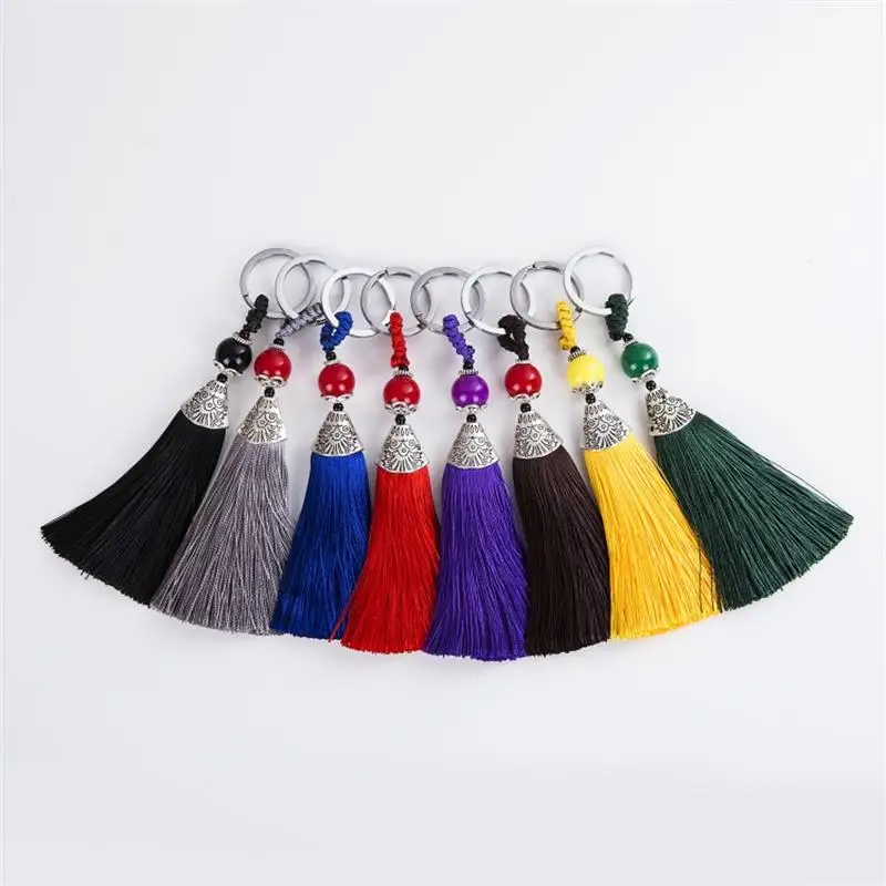 15 Color Men Women Trendy Key Chain Beads Yellow Ice Silk Tassel Keychain Car Key Ring Pendant Jewelry Friend Gift
15 Color Men Women Trendy Key Chain Beads Yellow Ice Silk Tassel Keychain Car Key Ring Pendant Jewelry Friend Gift