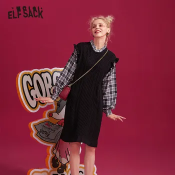 ELFSACK Black Argyle Plaid Patchwork Casual Dress Women 2019 Winter Apricot Fashion Long Frill Sleeve Straight Female Dresses
ELFSACK Black Argyle Plaid Patchwork Casual Dress Women 2019 Winter Apricot Fashion Long Frill Sleeve Straight Female Dresses