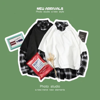 2019 Winter New Korean Version Of The Loose Student Trend Strokes Color Base Lattice Collar Fake Two Casual Shirt
2019 Winter New Korean Version Of The Loose Student Trend Strokes Color Base Lattice Collar Fake Two Casual Shirt