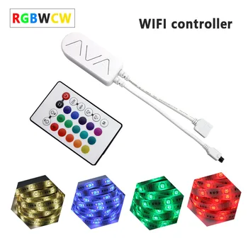 WiFi RGB LED controller tuya APP discus double-color temperature controller + 24 key infrared remote controller Free shipping
WiFi RGB LED controller tuya APP discus double-color temperature controller + 24 key infrared remote controller Free shipping