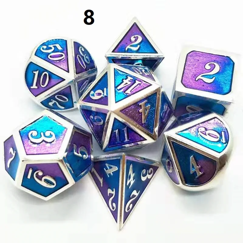 Newest upscale 7pcs/Set Dnd dice set dados rpg dice board game d20 dobbelstenen dados rol metal polyhedral dice
Newest upscale 7pcs/Set Dnd dice set dados rpg dice board game d20 dobbelstenen dados rol metal polyhedral dice