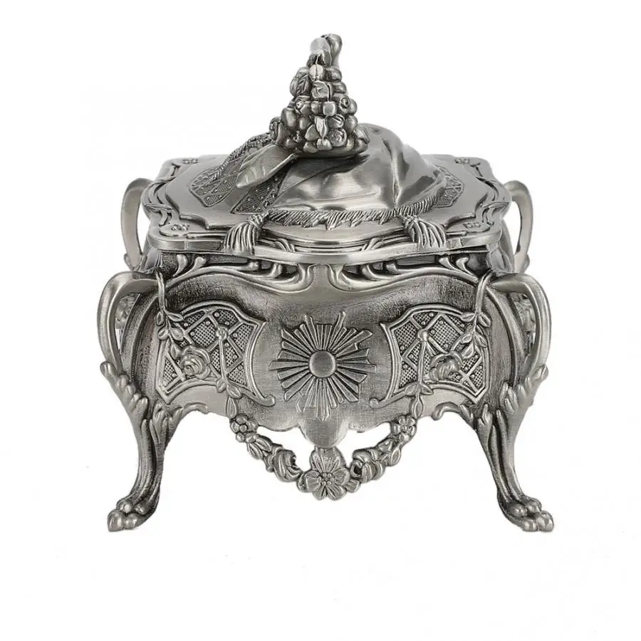Vintage Style Engraving Flower Pattern Jewelry Storage Box Home Decoration Square Metal Jewelry Gift Box Watch Display Case l
Vintage Style Engraving Flower Pattern Jewelry Storage Box Home Decoration Square Metal Jewelry Gift Box Watch Display Case l