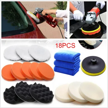 18pcs Waxing Buffing Sponge Buffer Polishing Pad +M14 Adapter Kit For Car Polish
18pcs Waxing Buffing Sponge Buffer Polishing Pad +M14 Adapter Kit For Car Polish
