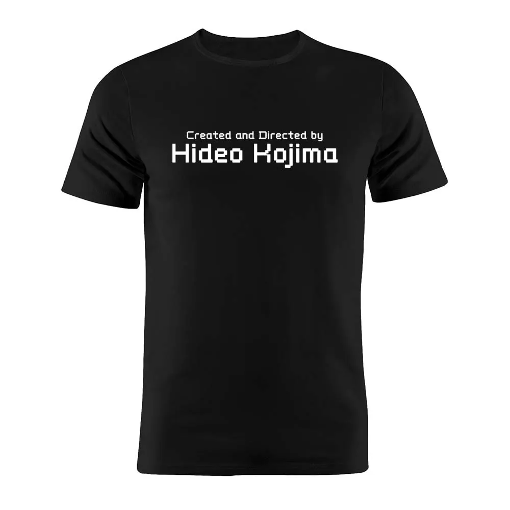 100% хлопковая футболка унисекс созданная и управляемая Hideo Kojima забавный силуэт