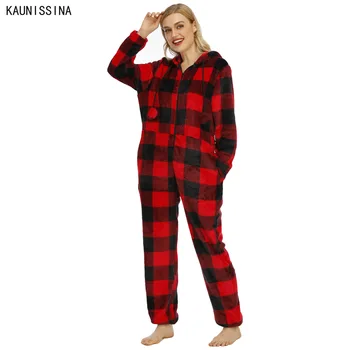 Adult Onesies Flannel Homewear Plaid Hooded One Piece Pajamas Long Sleeve Plus Size Winter Warm Loungewear Female Home Suits
Adult Onesies Flannel Homewear Plaid Hooded One Piece Pajamas Long Sleeve Plus Size Winter Warm Loungewear Female Home Suits