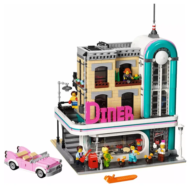 Street Brick Toys Downtown Diner Compatible Legoingly City Architecture Street 10260 Building Blocks for Kids Christmas Gift
Street Brick Toys Downtown Diner Compatible Legoingly City Architecture Street 10260 Building Blocks for Kids Christmas Gift