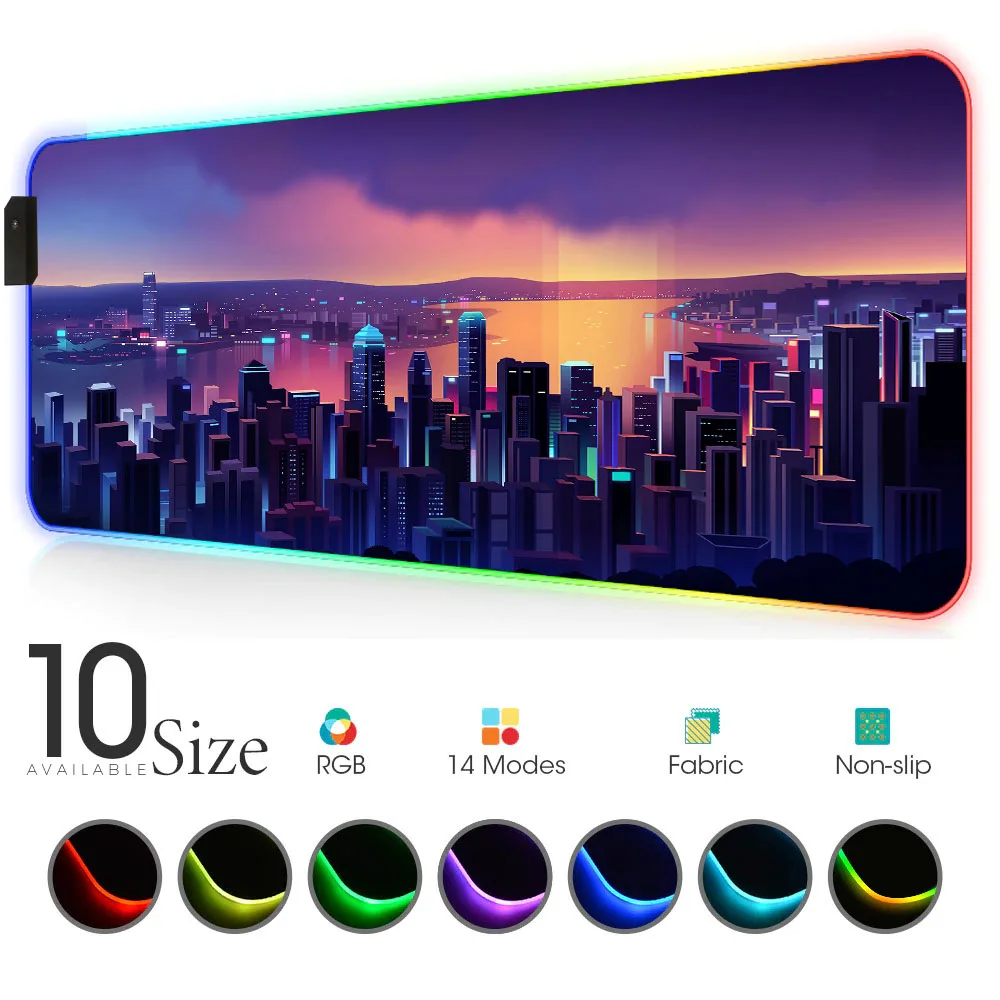 Cityscape Led Mouse Pad RGB Play Mat with Backlight Gloway Gaming Accessories Pads Lights Carpet Mouse Xxl Rgb Alfonbrillas Pad
Cityscape Led Mouse Pad RGB Play Mat with Backlight Gloway Gaming Accessories Pads Lights Carpet Mouse Xxl Rgb Alfonbrillas Pad