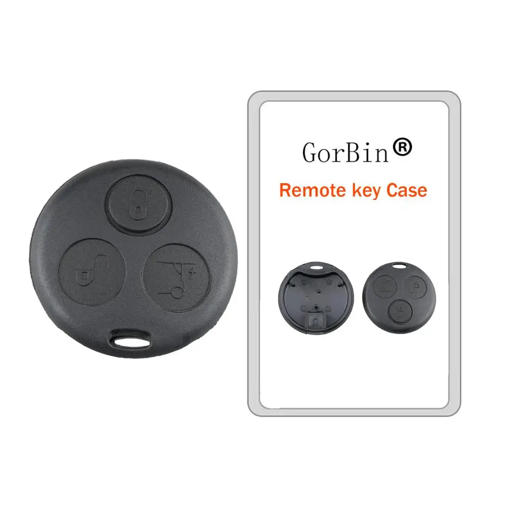 GORBIN 3 Buttons Smart Car Key Shell for Mercedes Benz MB Smart Fortwo 450 Forfour Roadste Car Remote Key Fob Case Cover
GORBIN 3 Buttons Smart Car Key Shell for Mercedes Benz MB Smart Fortwo 450 Forfour Roadste Car Remote Key Fob Case Cover