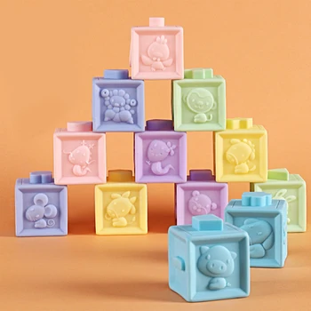 New 12Pcs Baby Educational Building Block Toddler Teething Chewing Squeeze Stackable Bath Toy Numbers Shape Matching Game
New 12Pcs Baby Educational Building Block Toddler Teething Chewing Squeeze Stackable Bath Toy Numbers Shape Matching Game