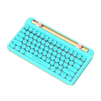 76-Key Bluetooth Wireless Wired Dual-Mode Mechanical Keyboard Multi-Function Rechargeable Keyboard with Stand (Green)
76-Key Bluetooth Wireless Wired Dual-Mode Mechanical Keyboard Multi-Function Rechargeable Keyboard with Stand (Green)