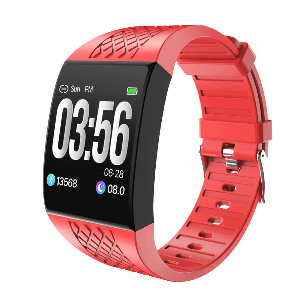 

New Fitness Bracelet Smart Large Color Screen ECG Pedometer Smartband Blood Oxygen Sleep Monitoring Sport Music Smart Band P16