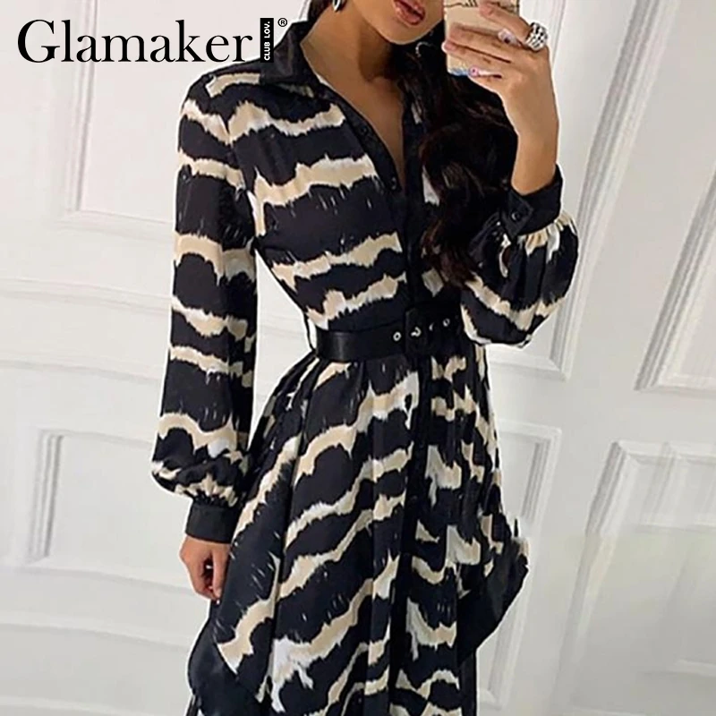 Glamaker Stripe print irregular high waist sexy dress Female belt long sleeve autumn maxi dress Elegant women winter party dress
Glamaker Stripe print irregular high waist sexy dress Female belt long sleeve autumn maxi dress Elegant women winter party dress