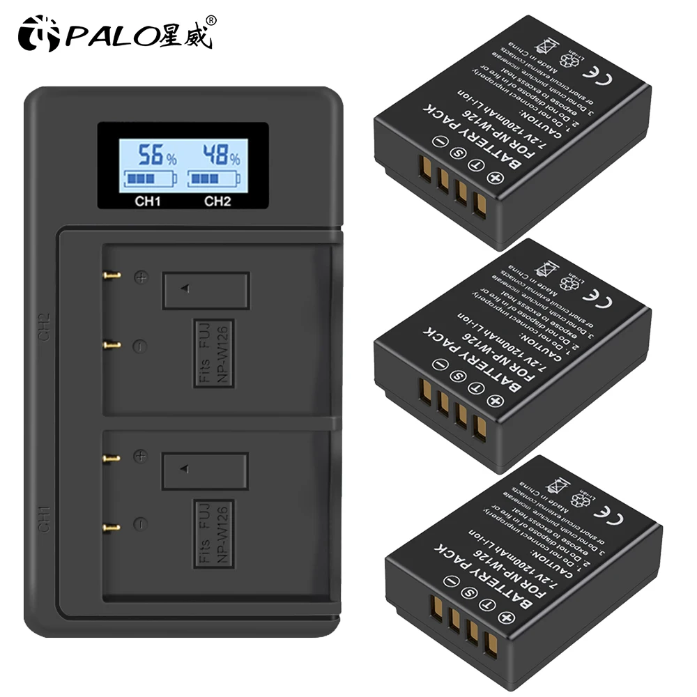 3Pcs 1200mAh NP-W126 NP W126 NPW126 Batteries&LCD Dual Charger for Fujifilm Fuji X-Pro1 XPro1 X-T1 XT1, HS30EXR HS33EXR X PRO1
3Pcs 1200mAh NP-W126 NP W126 NPW126 Batteries&LCD Dual Charger for Fujifilm Fuji X-Pro1 XPro1 X-T1 XT1, HS30EXR HS33EXR X PRO1