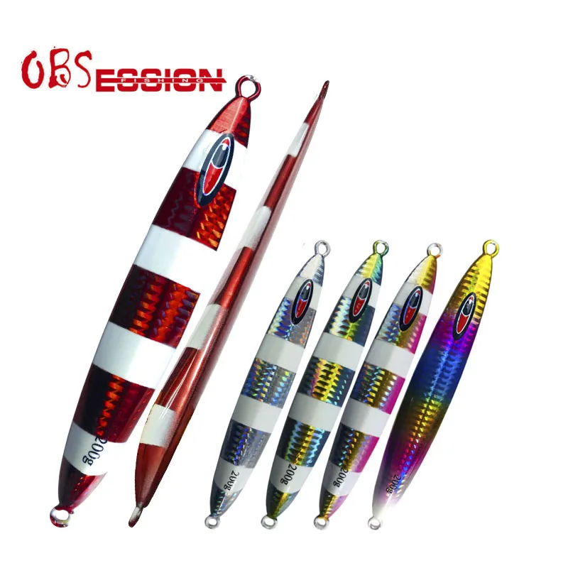OBSESSION 200g Japan Laser Slow Sinking Jiggings Hard Metal Lure Sea Fishing Artificial Luminous Deepsea Bait With Assist Hooks
OBSESSION 200g Japan Laser Slow Sinking Jiggings Hard Metal Lure Sea Fishing Artificial Luminous Deepsea Bait With Assist Hooks