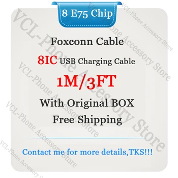 10pcs/lot New Packaging Box 1m/3ft Genuine Original E75 Chip 8IC Sync Data USB Charg Cable For Foxconn Phone With Green Label
10pcs/lot New Packaging Box 1m/3ft Genuine Original E75 Chip 8IC Sync Data USB Charg Cable For Foxconn Phone With Green Label