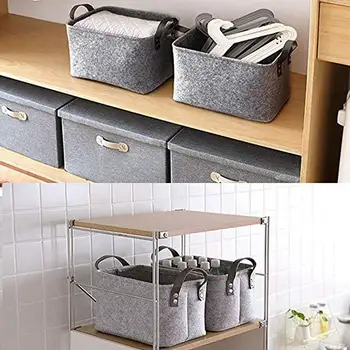 Foldable Durable Gray Felt Cloth Hand Storage Basket Laundry Basket Storage Box Storage Box Organizing Box
Foldable Durable Gray Felt Cloth Hand Storage Basket Laundry Basket Storage Box Storage Box Organizing Box