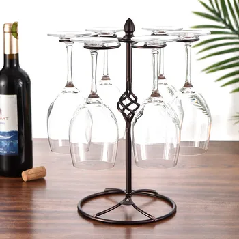 Classic Metal Six Cup Holder Wine Bottle Holders Creative Practical Room Decorative Cabinet Red Wine Display Storage Racks
Classic Metal Six Cup Holder Wine Bottle Holders Creative Practical Room Decorative Cabinet Red Wine Display Storage Racks