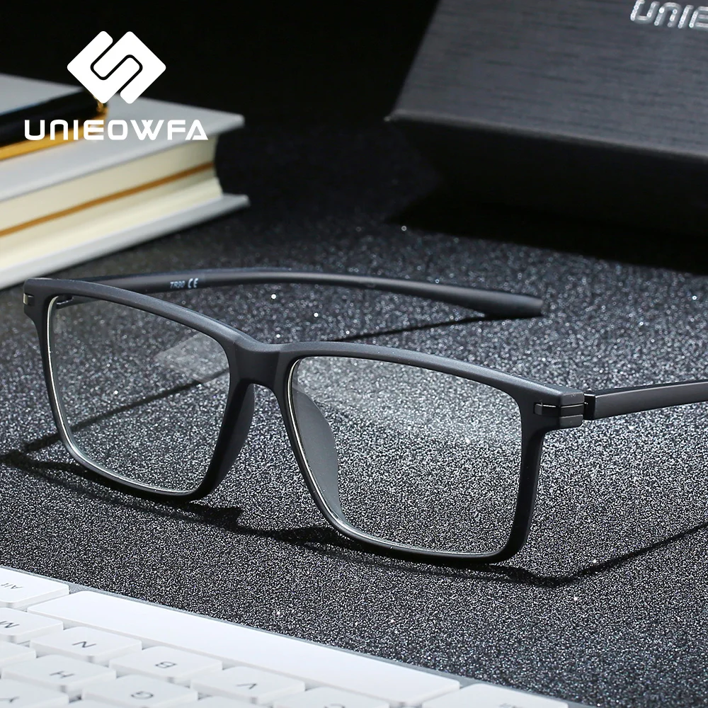 Black TR90 Computer Glasses Frame Men Optical Myopia Eyeglasses Anti Blue Light Blocking Eye Glasses Prescription Spectacles
Black TR90 Computer Glasses Frame Men Optical Myopia Eyeglasses Anti Blue Light Blocking Eye Glasses Prescription Spectacles