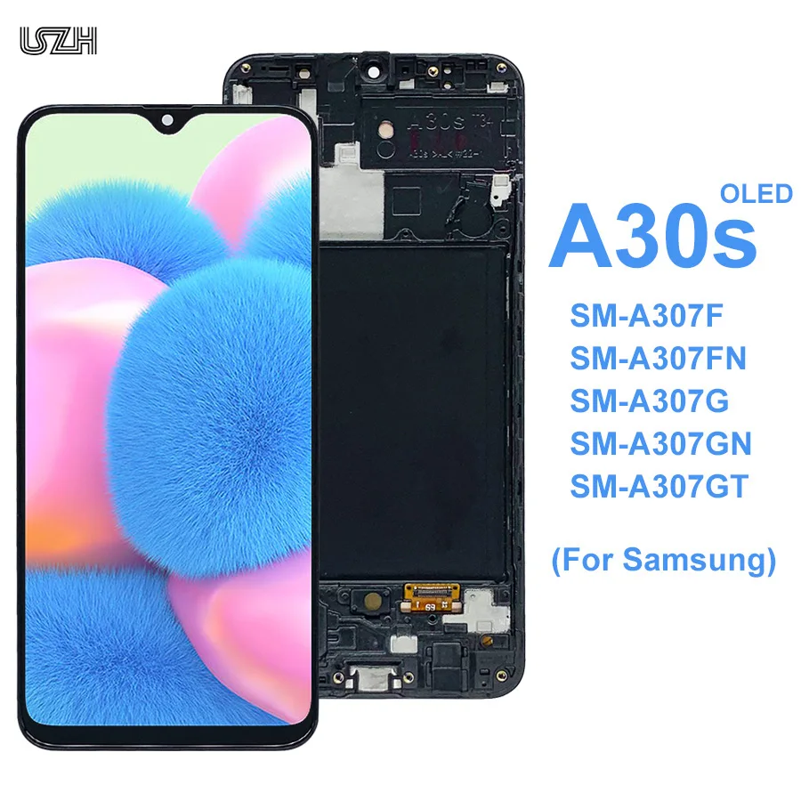 Дигитайзер Testesd для Samsung Galaxy A30s ЖК-дисплей с сенсорным экраном и рамкой A30S A307 Pantalla |