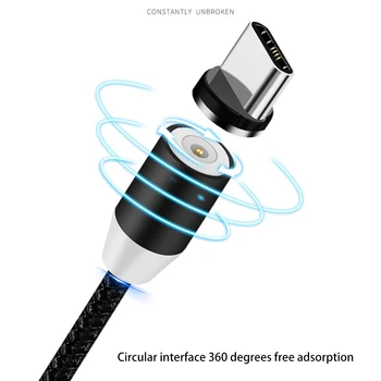 360 Degree Magnetic Charging Cable Magnetic USB Cable USB Type C Data Charge Micro USB Cable Phone USB Cord for Apple Android
360 Degree Magnetic Charging Cable Magnetic USB Cable USB Type C Data Charge Micro USB Cable Phone USB Cord for Apple Android