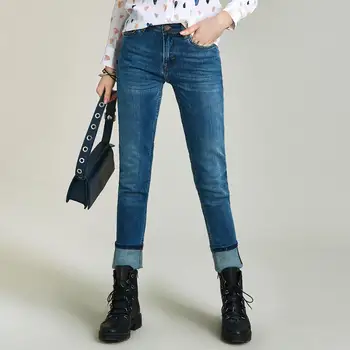 HAVVA spring and autumn fashion loose blue skinny jeans women’s ankle-length denim pants K4506 
HAVVA spring and autumn fashion loose blue skinny jeans women’s ankle-length denim pants K4506