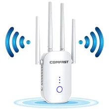 Comfast WiFi Range Extender 1200Mbps 2.4 & 5GHz Dual Band Network Signal Booster for Home Wi-Fi Repeater 3000sq.ft 802.11ac Comfast WiFi Range Extender 1200Mbps 2.4 & 5GHz Dual Band Network Signal Booster for Home Wi-Fi Repeater 3000sq.ft 802.11ac