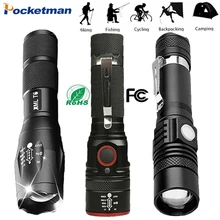 

Super Powerful T6/L2/V6/Q5 LED Flashlights Zoomable Torch Waterproof Flashlight Tactical Flashlight Use 18650 Battery Toch Light