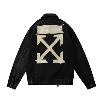 Autumn and winter streetwear 20SS high quality hip hop new jacket personality washed old denim arrow denim jacket 
Autumn and winter streetwear 20SS high quality hip hop new jacket personality washed old denim arrow denim jacket