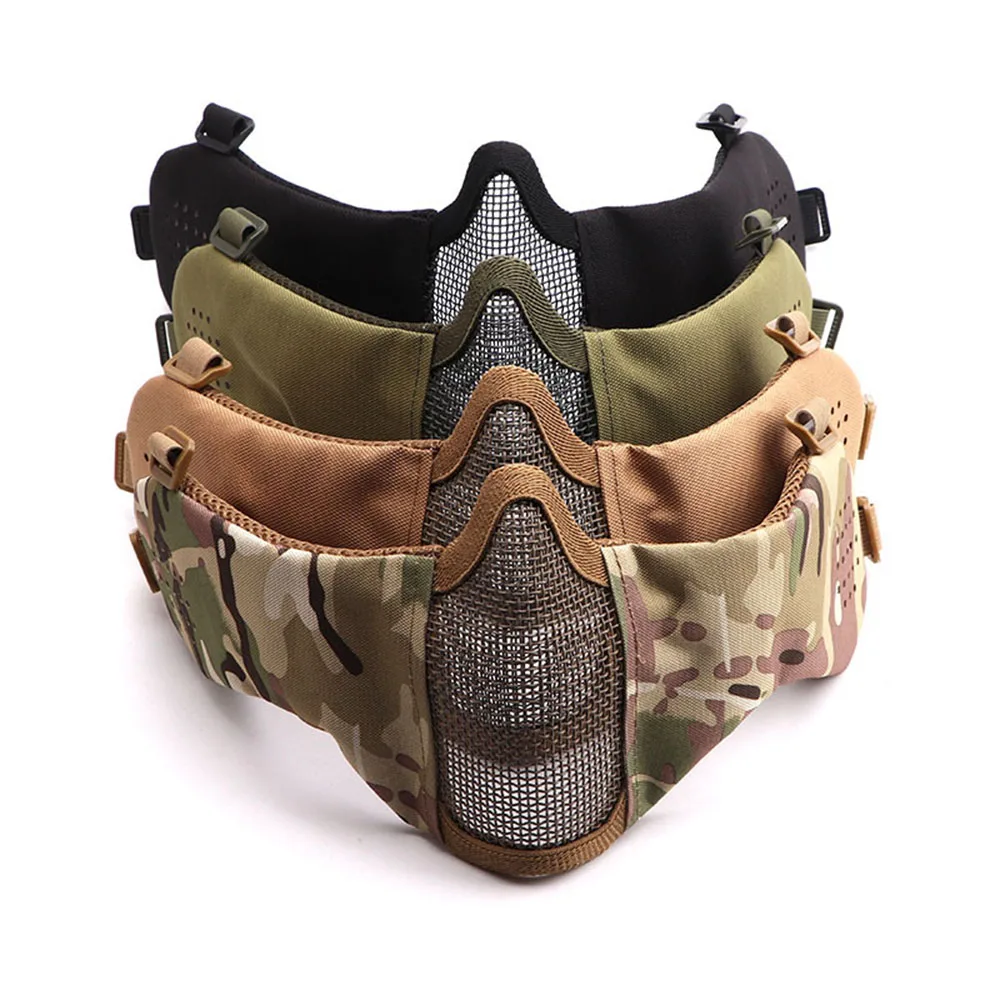 AIRSOFTA Airsoft Paintball Mask Steel Mesh Tactical Army Fan Breathable Mask Outdoor Cycling Hunting BB Gun Shooting Equipment
AIRSOFTA Airsoft Paintball Mask Steel Mesh Tactical Army Fan Breathable Mask Outdoor Cycling Hunting BB Gun Shooting Equipment