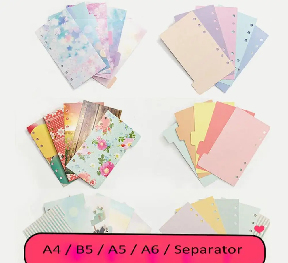 Creative color index paper classification paper loose-leaf notebook planner account accessories separator pa
Creative color index paper classification paper loose-leaf notebook planner account accessories separator pa