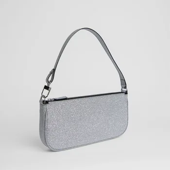 New Silver Bag Woman's Shoulder Bags 2020 New Microfiber Synthetic Leather Polyester Single Fashion Underarm Bags, Baguettes
New Silver Bag Woman's Shoulder Bags 2020 New Microfiber Synthetic Leather Polyester Single Fashion Underarm Bags, Baguettes