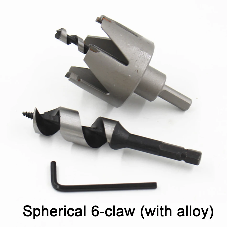 Woodworking door lock opener Carbide spherical six-claw woodworking board reaming bit set Woodworking tools hole saw
Woodworking door lock opener Carbide spherical six-claw woodworking board reaming bit set Woodworking tools hole saw