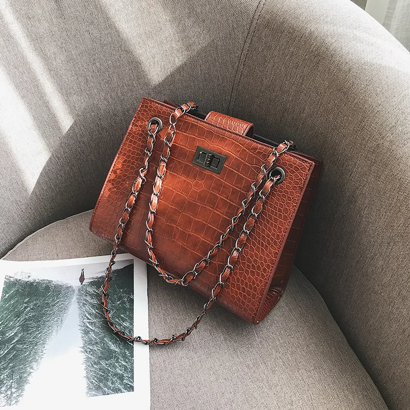 2019 New Style Crocodile Pattern Different Size Bags Korean-style Shoulder Bag Glorious WOMEN'S Bag
2019 New Style Crocodile Pattern Different Size Bags Korean-style Shoulder Bag Glorious WOMEN'S Bag