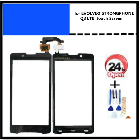 Сменный сенсорный экран для телефона EVOLVEO STRONGPHONE Q8 LTE Инструменты + клей|Экраны