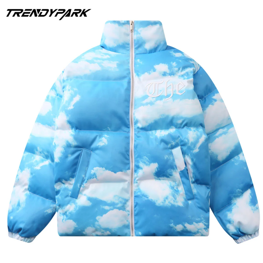 2020 Men's Winter Warm Jacket Coat Blue Sky Clouds Heated Padded Puffer Jacket Oversize Male Women Couples Parka Men's Clothing
2020 Men's Winter Warm Jacket Coat Blue Sky Clouds Heated Padded Puffer Jacket Oversize Male Women Couples Parka Men's Clothing