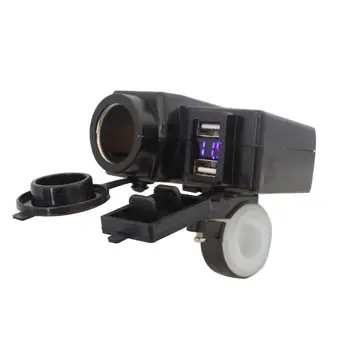 Waterproof Motorcycle 12V Dual USB Power Port Scooter ATV Charger Adapter Cigarette Lighter Socket Outlet With Voltmeter 7*6*3cm
Waterproof Motorcycle 12V Dual USB Power Port Scooter ATV Charger Adapter Cigarette Lighter Socket Outlet With Voltmeter 7*6*3cm