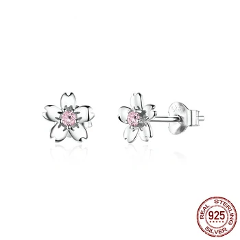 Flower Cherry Pink Stud Earrings for Women 925 Sterling Silver Cute Korean Girls Earings Accessories Oreilles
Flower Cherry Pink Stud Earrings for Women 925 Sterling Silver Cute Korean Girls Earings Accessories Oreilles